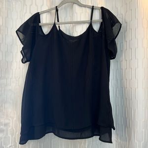 Mossimo Black Sleeveless blouse- Size XL